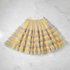 Adwoa Yellow & Gray Tulle Skirt - flat lay white marble