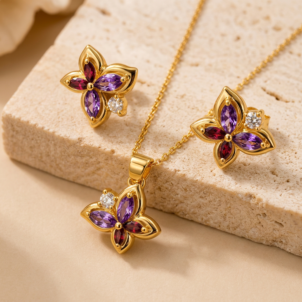 The "Paloma" Butterfly Necklace Set - Danielle Emon