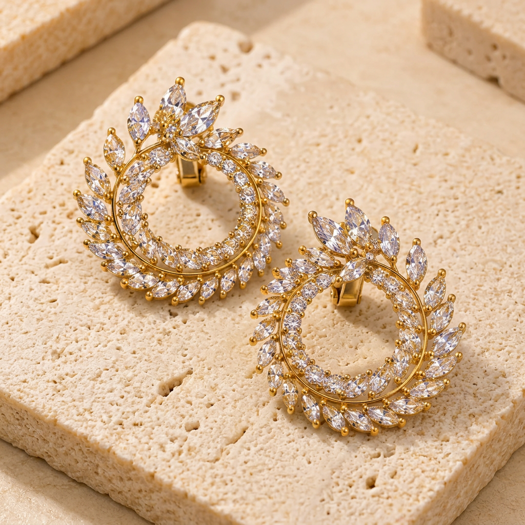 The "Georgina" Wreath Earrings - Danielle Emon