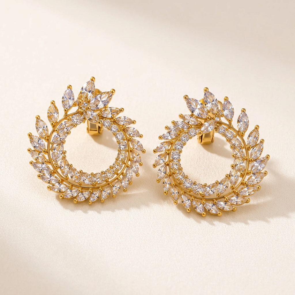 The "Georgina" Wreath Earrings - Danielle Emon