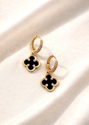 Madrid Floral Motif Drop Earrings - Danielle Emon
