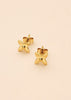 Oslo Gold Flower Stud Earrings – Tarnish-Free Hypoallergenic Stainless Steel - Danielle Emon