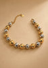 Oslo Two-Tone Gold Plated Ball Bracelet | Tarnish-Free Hypoallergenic Textured Beaded Statement Bracelet