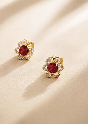 The Ibiza Stone Stud Earrings - Danielle Emon