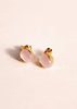 Rylee Baby Pink Resin Stud Earrings - Danielle Emon