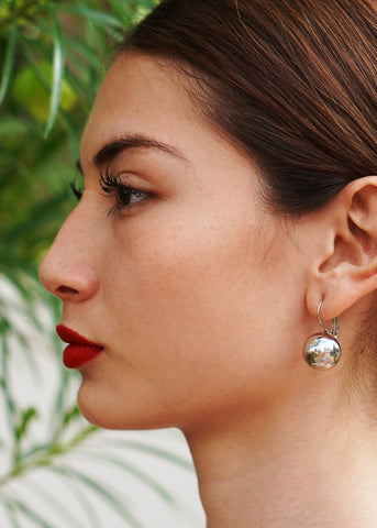 The "Hannah" Square Drop Emerald Earrings