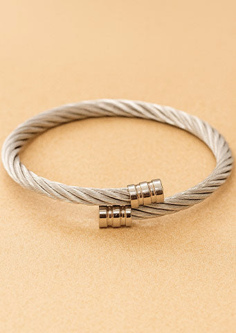 The "Hazel" Cable Cord Stainless Steel Bracelet