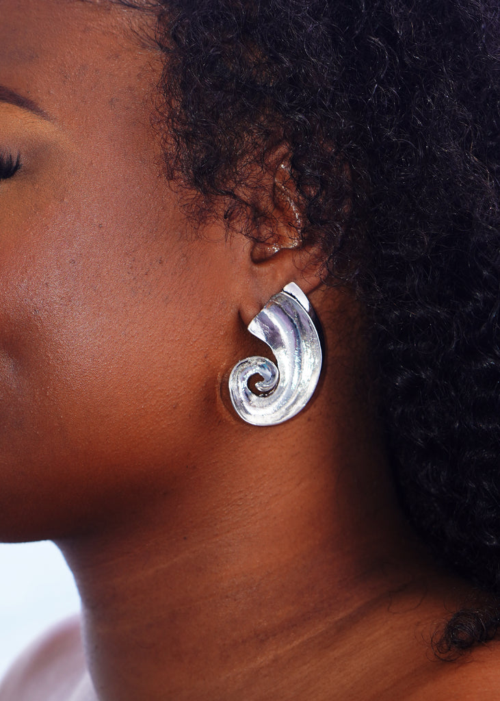 The "kilgory" swirl statement earrings