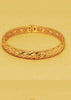The “Valencia” 18K Gold-Plated Lattice Bangle – Tarnish-Free & Hypoallergenic