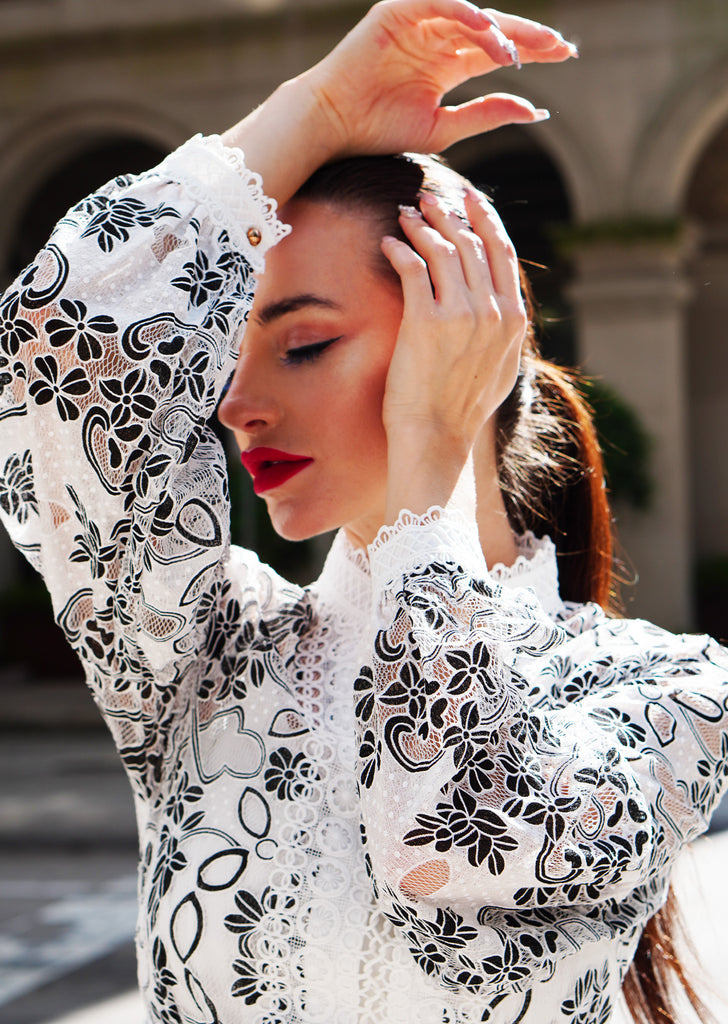 The "Josefina" Embroidered Dress - Danielle Emon