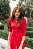 Bri Maxi Dress in Red - Danielle Emon