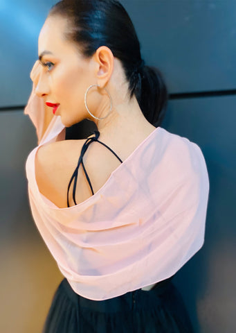 The “Valentina” Sheer Gray Shawl