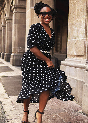 Dayla Polka Dot Day Dress