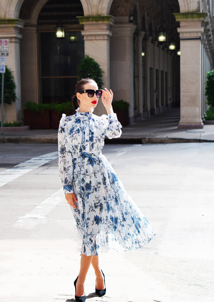 The "Marta" Floral Day Dress - Danielle Emon