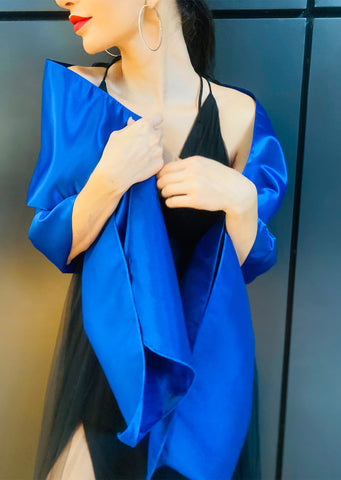 The “Valentina” Sheer Gray Shawl