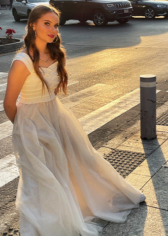 The Abigail Blush Bridesmaid Gown