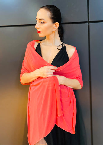 The “Valentina” Sheer Gray Shawl