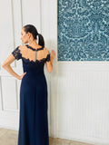 The “Laurent” Navy Gown - Danielle Emon