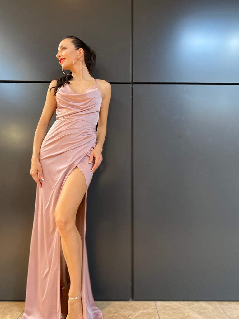 The "Artemis" Mauve Gown - Danielle Emon