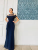 The “Laurent” Navy Gown - Danielle Emon