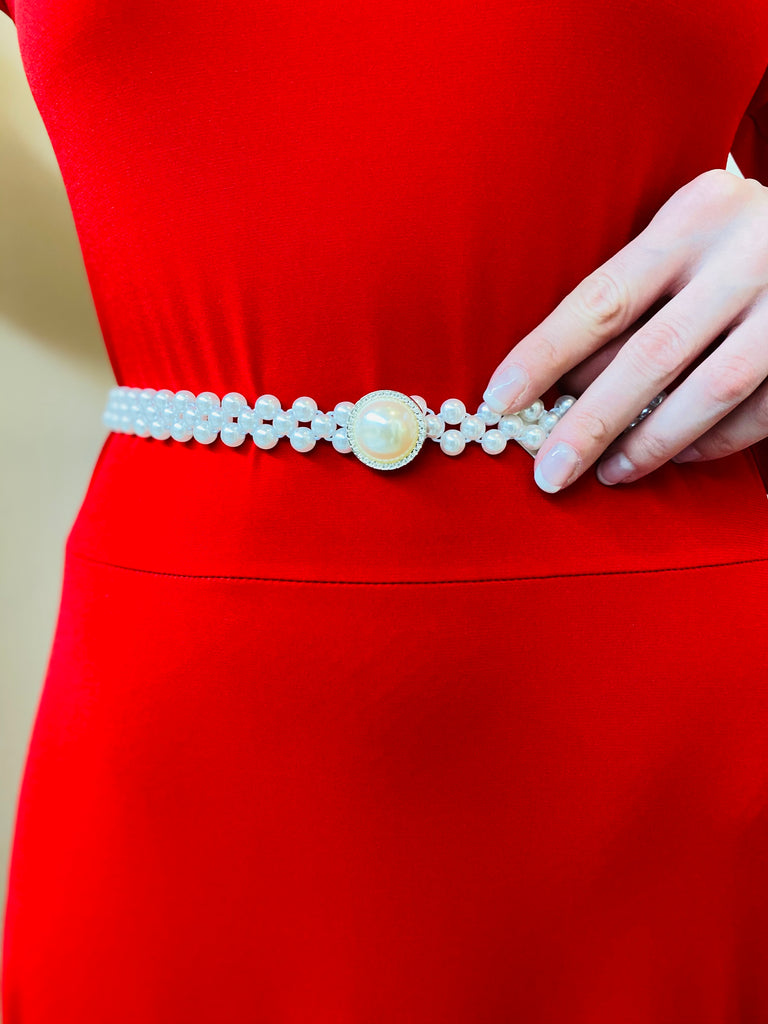 The Skylar Pearl Stretch Belt - Danielle Emon