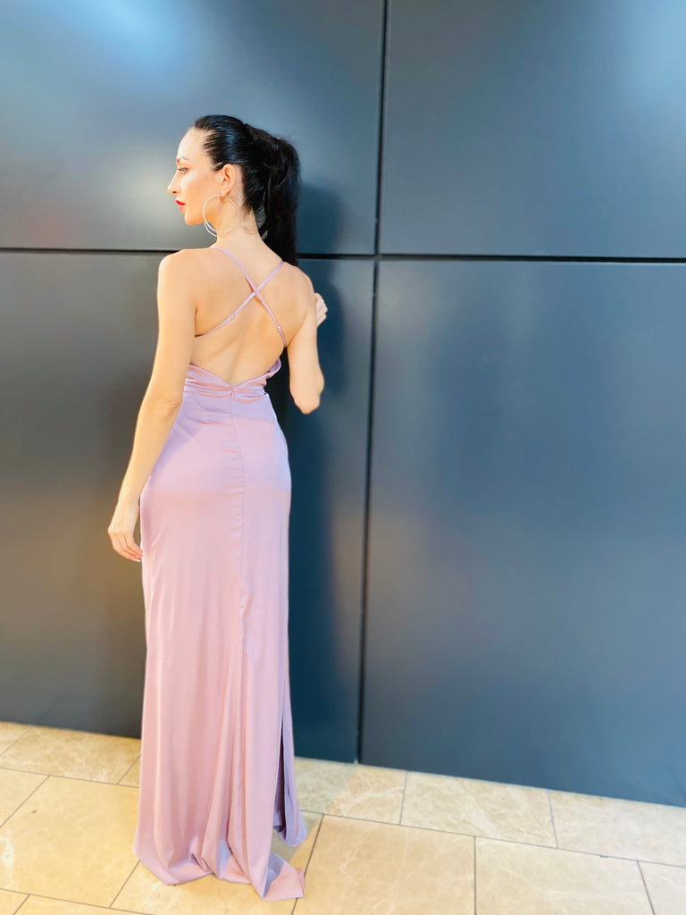 The "Artemis" Mauve Gown - Danielle Emon