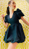 The Nadia Mini Bubble Hemline & Sleeve Dress - Danielle Emon