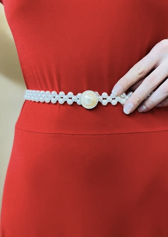 The "Camilla" Drawstring Pearl Necklace